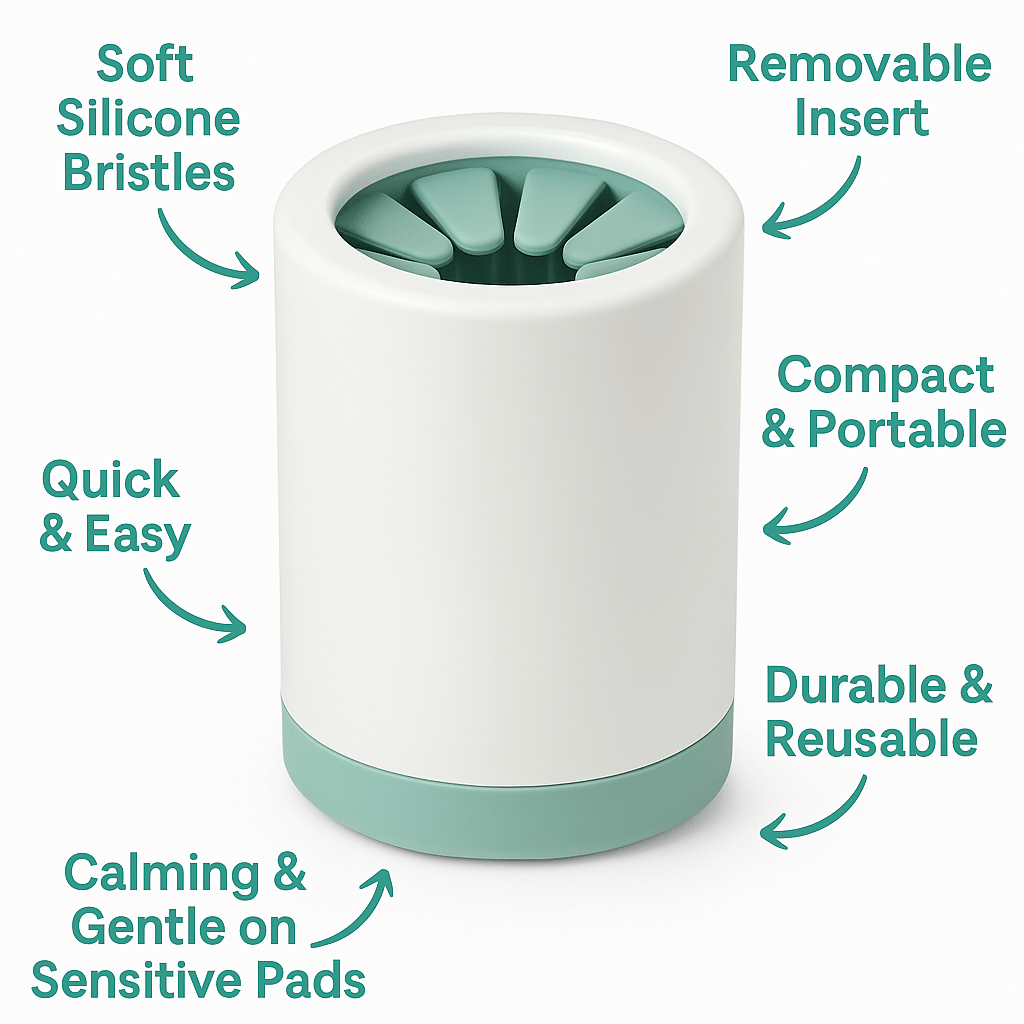 MuckyPup Cup – Mess-Free Dog Paw Cleaner