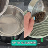 Better Bowl slow feeder in use, helping a dog eat slowly and prevent bloating during mealtime.
